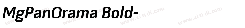 MgPanOrama Bold字体转换